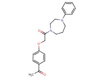 1-{4-[2-oxo-2-(4-phenyl-1,4-diazepan-1-yl)ethoxy]phenyl}ethanone