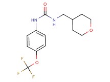 N-(tetrahydro-2H-pyran-4-ylmethyl)-N'-[4-(trifluoromethoxy)phenyl]urea