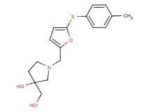 3-(hydroxymethyl)-1-({5-[(4-methylphenyl)thio]-2-furyl}methyl)pyrrolidin-3-ol