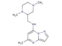 N-[(1,4-dimethyl-2-piperazinyl)methyl]-5-methylpyrazolo[1,5-a]pyrimidin-7-amine