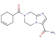 7-(cyclohex-3-en-1-ylcarbonyl)-5,6,7,8-tetrahydroimidazo[1,2-a]pyrazine-3-carboxamide