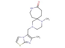 1-methyl-4-[(6-methylimidazo[2,1-b][1,3]thiazol-5-yl)methyl]-1,4,9-triazaspiro[5.6]dodecan-10-one