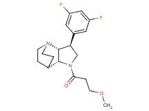 (2R*,3S*,6R*)-3-(3,5-difluorophenyl)-5-(3-methoxypropanoyl)-1,5-diazatricyclo[5.2.2.0~2,6~]undecane