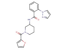 N-[1-(2-furoyl)piperidin-3-yl]-2-(1H-pyrazol-1-yl)benzamide
