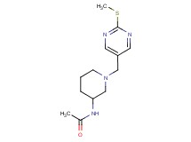 N-(1-{[2-(methylthio)pyrimidin-5-yl]methyl}piperidin-3-yl)acetamide
