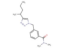 N,N-dimethyl-3-{[4-(1-methylbutyl)-1H-1,2,3-triazol-1-yl]methyl}benzamide