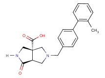 (3aR*,6aS*)-5-[(2'-methylbiphenyl-4-yl)methyl]-1-oxohexahydropyrrolo[3,4-c]pyrrole-3a(1H)-carboxylic acid