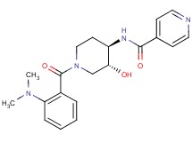 N-{(3R*,4R*)-1-[2-(dimethylamino)benzoyl]-3-hydroxypiperidin-4-yl}isonicotinamide