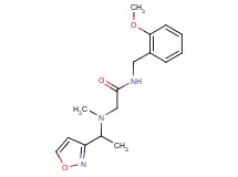 2-[(1-isoxazol-3-ylethyl)(methyl)amino]-N-(2-methoxybenzyl)acetamide