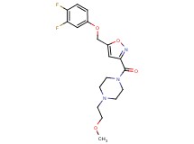 1-({5-[(3,4-difluorophenoxy)methyl]-3-isoxazolyl}carbonyl)-4-(2-methoxyethyl)piperazine