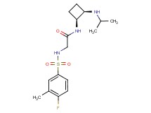 N~2~-[(4-fluoro-3-methylphenyl)sulfonyl]-N~1~-[(1S*,2R*)-2-(isopropylamino)cyclobutyl]glycinamide
