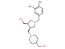 ((3R*,4R*)-1-(3,4-dimethylbenzyl)-4-{[4-(hydroxymethyl)piperidin-1-yl]methyl}pyrrolidin-3-yl)methanol