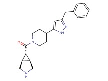 rel-(1R,5S,6r)-6-{[4-(3-benzyl-1H-pyrazol-5-yl)-1-piperidinyl]carbonyl}-3-azabicyclo[3.1.0]hexane hydrochloride