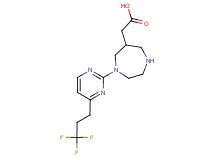 {1-[4-(3,3,3-trifluoropropyl)pyrimidin-2-yl]-1,4-diazepan-6-yl}acetic acid