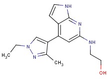 2-{[4-(1-ethyl-3-methyl-1H-pyrazol-4-yl)-1H-pyrrolo[2,3-b]pyridin-6-yl]amino}ethanol