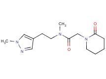 N-methyl-N-[2-(1-methyl-1H-pyrazol-4-yl)ethyl]-2-(2-oxopiperidin-1-yl)acetamide