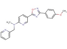 5-[3-(4-methoxyphenyl)-1,2,4-oxadiazol-5-yl]-N-methyl-N-(2-pyridinylmethyl)-2-pyridinamine