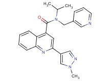N-isopropyl-2-(1-methyl-1H-pyrazol-4-yl)-N-(pyridin-3-ylmethyl)quinoline-4-carboxamide