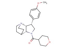 (3R*,3aR*,7aR*)-3-(4-methoxyphenyl)-1-(tetrahydro-2H-pyran-4-ylcarbonyl)octahydro-4,7-ethanopyrrolo[3,2-b]pyridine