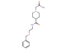 1-(2-amino-2-oxoethyl)-N-[2-(benzyloxy)ethyl]-4-piperidinecarboxamide