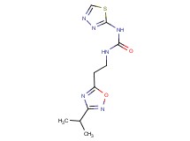 N-[2-(3-isopropyl-1,2,4-oxadiazol-5-yl)ethyl]-N'-1,3,4-thiadiazol-2-ylurea