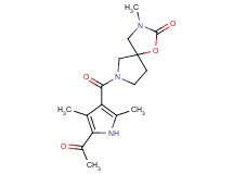 7-[(5-acetyl-2,4-dimethyl-1H-pyrrol-3-yl)carbonyl]-3-methyl-1-oxa-3,7-diazaspiro[4.4]nonan-2-one