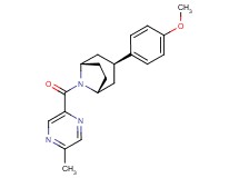 (3-endo)-3-(4-methoxyphenyl)-8-[(5-methyl-2-pyrazinyl)carbonyl]-8-azabicyclo[3.2.1]octane