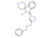 rel-(2R,3R)-3-{4-[(benzylamino)methyl]-1H-1,2,3-triazol-1-yl}-2,3-dihydrospiro[indene-1,4'-piperidin]-2-ol dihydrochloride