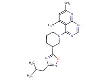 4-[3-(3-isobutyl-1,2,4-oxadiazol-5-yl)piperidin-1-yl]-5,7-dimethylpyrido[2,3-d]pyrimidine