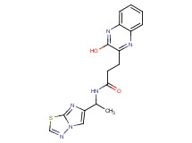3-(3-hydroxy-2-quinoxalinyl)-N-(1-imidazo[2,1-b][1,3,4]thiadiazol-6-ylethyl)propanamide