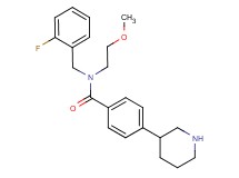 N-(2-fluorobenzyl)-N-(2-methoxyethyl)-4-piperidin-3-ylbenzamide