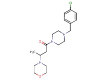 4-{3-[4-(4-chlorobenzyl)-1-piperazinyl]-1-methyl-3-oxopropyl}morpholine