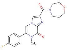 6-(4-fluorophenyl)-7-methyl-2-(1,4-oxazepan-4-ylcarbonyl)imidazo[1,2-a]pyrazin-8(7H)-one