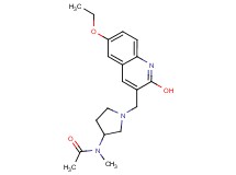 N-{1-[(6-ethoxy-2-hydroxy-3-quinolinyl)methyl]-3-pyrrolidinyl}-N-methylacetamide