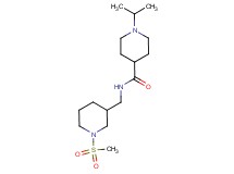 1-isopropyl-N-{[1-(methylsulfonyl)piperidin-3-yl]methyl}piperidine-4-carboxamide