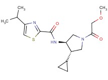 N-[(3R*,4S*)-4-cyclopropyl-1-(methoxyacetyl)pyrrolidin-3-yl]-4-isopropyl-1,3-thiazole-2-carboxamide