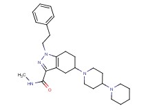 5-(1,4'-bipiperidin-1'-yl)-N-methyl-1-(2-phenylethyl)-4,5,6,7-tetrahydro-1H-indazole-3-carboxamide