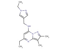 5-ethyl-N-[(1-ethyl-1H-pyrazol-4-yl)methyl]-2,3-dimethylpyrazolo[1,5-a]pyrimidin-7-amine