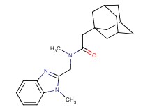 2-(1-adamantyl)-N-methyl-N-[(1-methyl-1H-benzimidazol-2-yl)methyl]acetamide