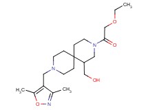 [9-[(3,5-dimethylisoxazol-4-yl)methyl]-3-(ethoxyacetyl)-3,9-diazaspiro[5.5]undec-1-yl]methanol