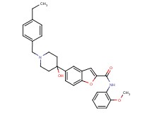 5-[1-(4-ethylbenzyl)-4-hydroxy-4-piperidinyl]-N-(2-methoxyphenyl)-1-benzofuran-2-carboxamide