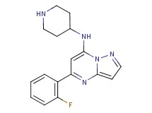 5-(2-fluorophenyl)-N-4-piperidinylpyrazolo[1,5-a]pyrimidin-7-amine hydrochloride