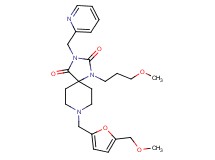 8-{[5-(methoxymethyl)-2-furyl]methyl}-1-(3-methoxypropyl)-3-(2-pyridinylmethyl)-1,3,8-triazaspiro[4.5]decane-2,4-dione