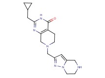 2-(cyclopropylmethyl)-7-(4,5,6,7-tetrahydropyrazolo[1,5-a]pyrazin-2-ylmethyl)-5,6,7,8-tetrahydropyrido[3,4-d]pyrimidin-4(3H)-one dihydrochloride
