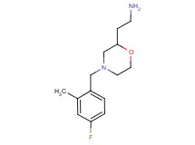 {2-[4-(4-fluoro-2-methylbenzyl)-2-morpholinyl]ethyl}amine dihydrochloride
