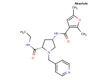 (4S)-4-[(2,5-dimethyl-3-furoyl)amino]-N-ethyl-1-(pyridin-4-ylmethyl)-L-prolinamide