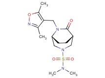 (1S*,5R*)-6-[(3,5-dimethyl-4-isoxazolyl)methyl]-N,N-dimethyl-7-oxo-3,6-diazabicyclo[3.2.2]nonane-3-sulfonamide