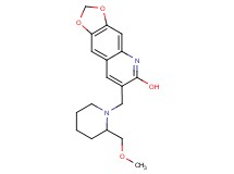 7-{[2-(methoxymethyl)-1-piperidinyl]methyl}[1,3]dioxolo[4,5-g]quinolin-6-ol