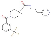 N-[3-(4-pyridinyl)propyl]-6-[3-(trifluoromethyl)benzoyl]-6-azaspiro[2.5]octane-1-carboxamide