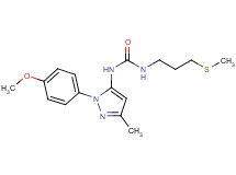 N-[1-(4-methoxyphenyl)-3-methyl-1H-pyrazol-5-yl]-N'-[3-(methylthio)propyl]urea